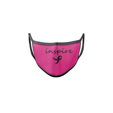 Inspire Breast Cancer Awareness Reusable Pink Mask