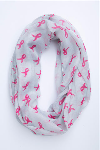Breast Cancer Awareness Infinity Scarf