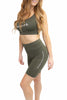 Inspire Biker Short Set Olive Green