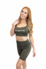 Inspire Biker Short Set Olive Green