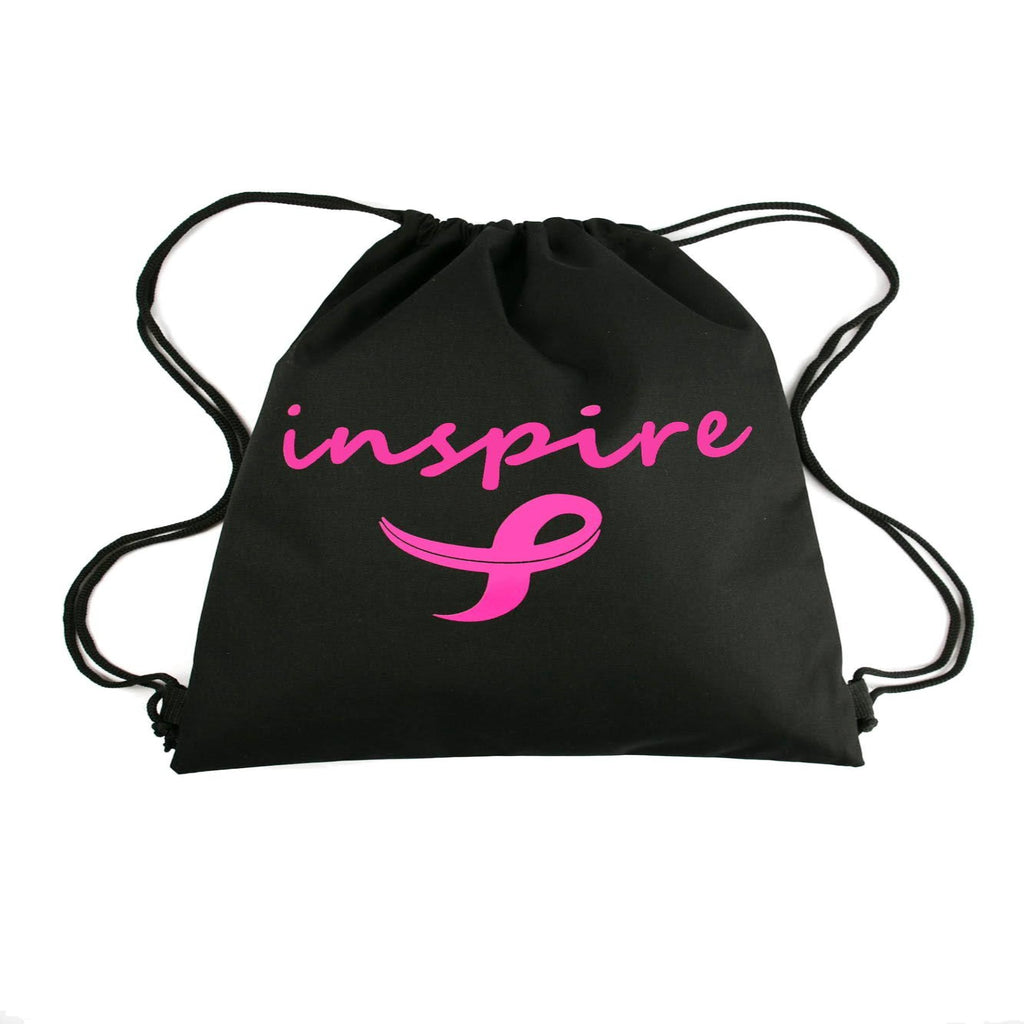 Inspire Breast Cancer Awareness Drawstring Bag