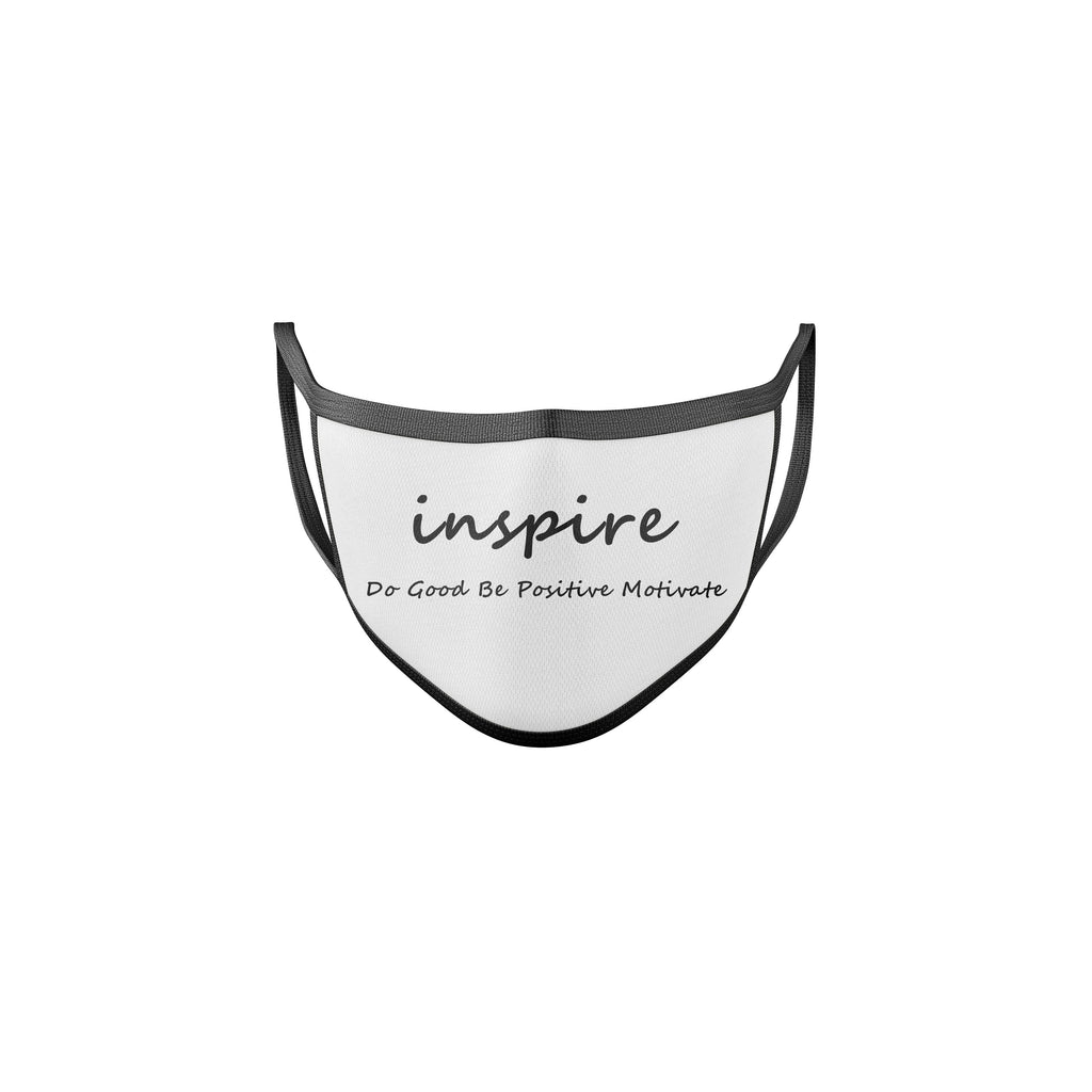 Inspire White & Black Reusable Mask