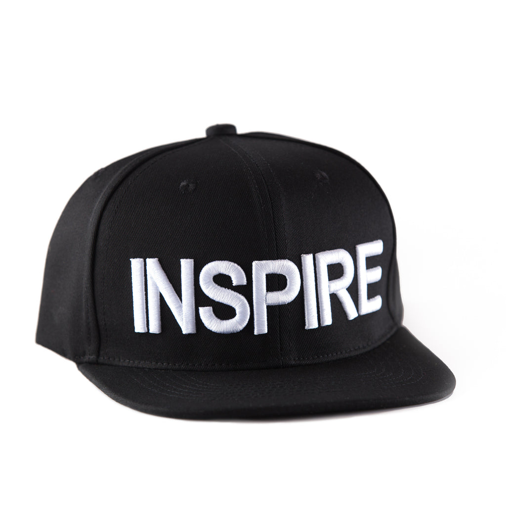 Inspire Black & White Snapback Hat